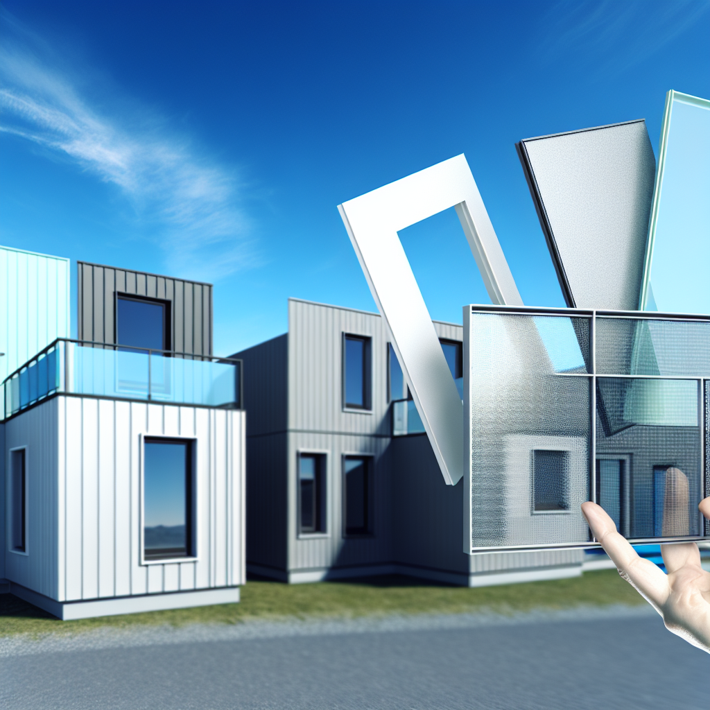 Nowoczesne materiały elewacyjne do domów modułowych.