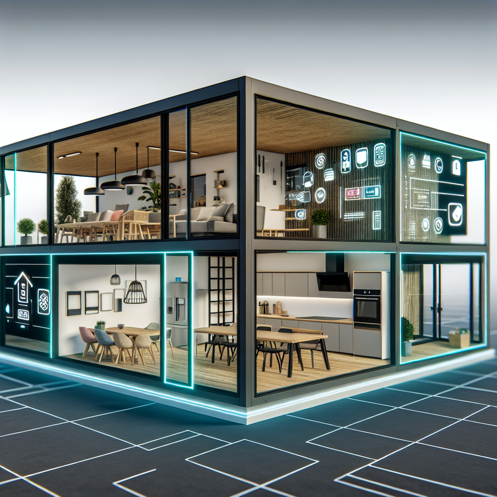 Inteligentne instalacje smart home w domach modułowych.