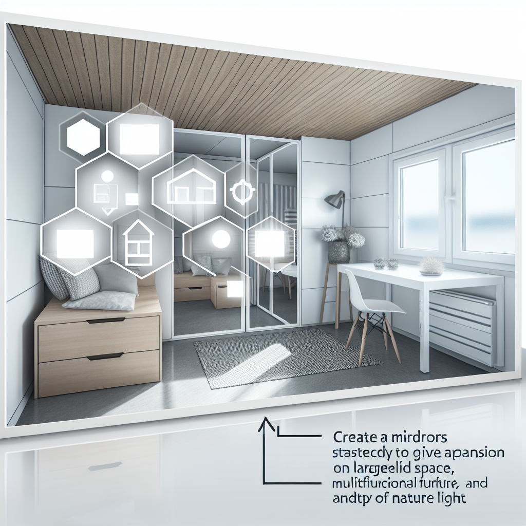 Jak zwiększyć przestrzeń wizualnie w małym domu modułowym?