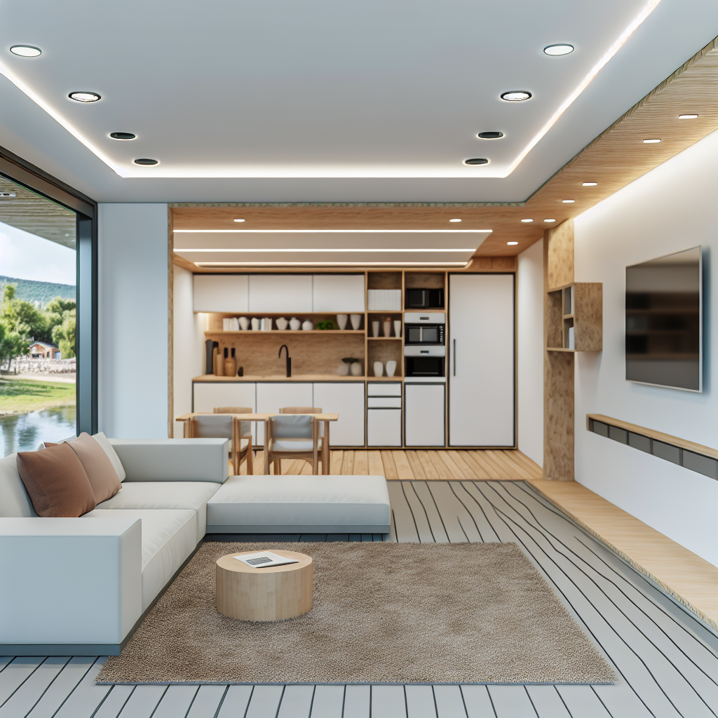 Wnętrza domów modułowych – modne trendy 2025.