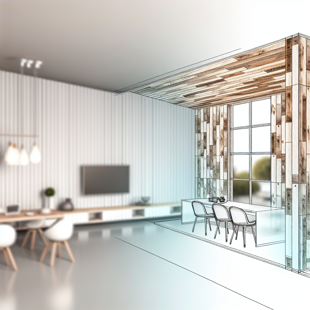 Nowoczesne wykończenia ścian w domach modułowych.