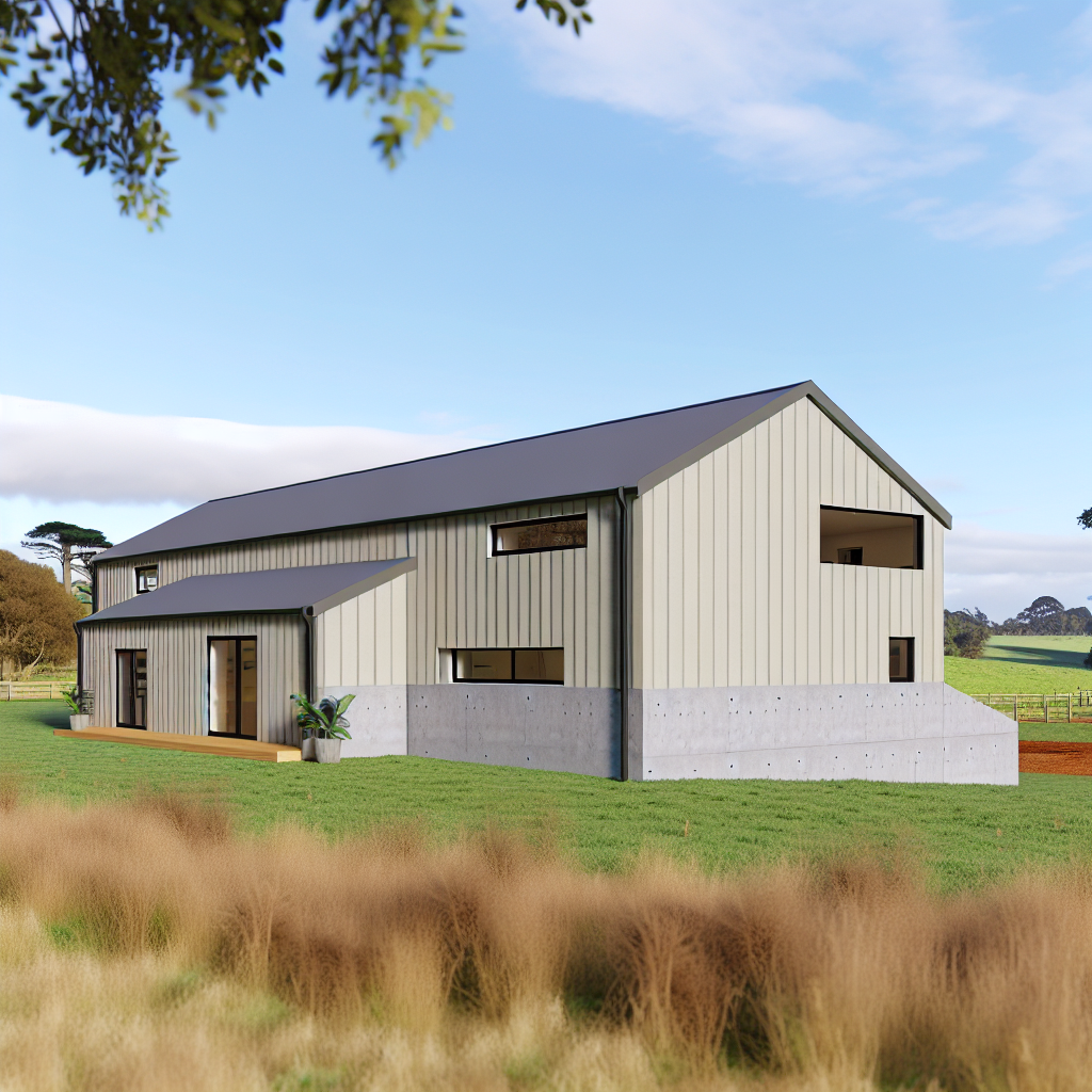 Dom modułowy w stylu nowoczesnej stodoły – inspiracje.