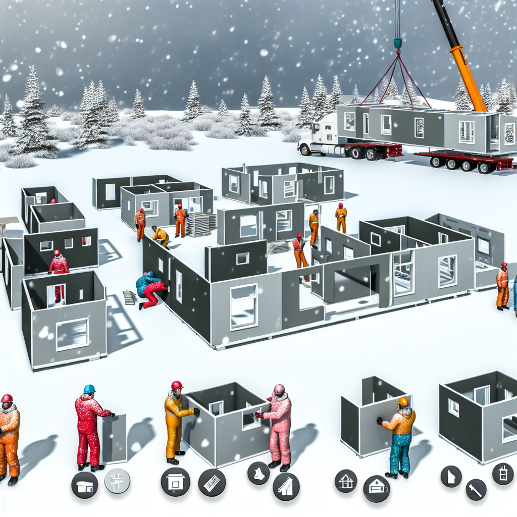 Czy dom modułowy można montować zimą?