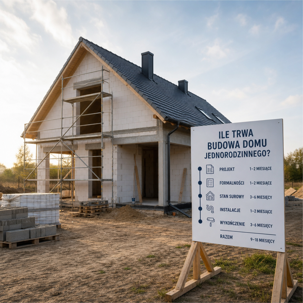 Ile trwa budowa domu jednorodzinnego?